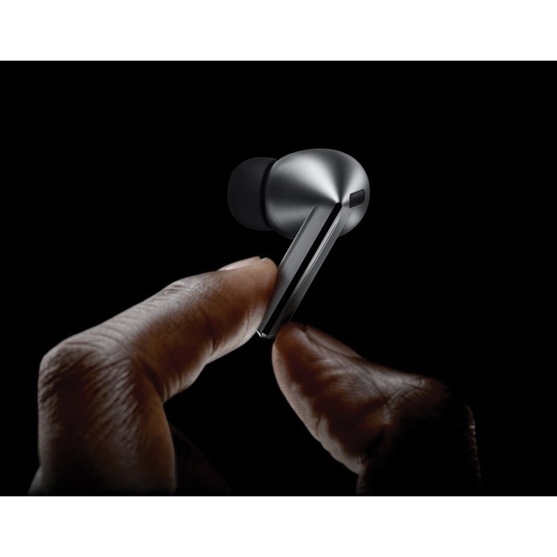 هدفون بلوتوثی سامسونگ مدل Galaxy Buds3 Pro دارای نویز کنسلینگ فعال (ANC)، درگاه شارژ USB Type-C، شارژ بی سیم، با قابلیت اتصال به چند دستگاه، پشتیبانی از فرمان لمسی، پشتیبانی از دستیار صوتی، مقاوم در برابر آب