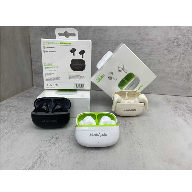 هدفون بلوتوثی موزیک آپولو مدل EARBUDS TWSAP08