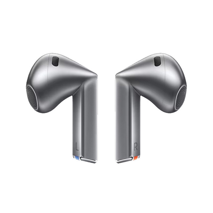 هدفون بلوتوثی سامسونگ مدل Galaxy Buds3 با نویز کنسلینگ فعال (ANC)، نویز کنسلینگ میکروفون (ENC)، درگاه شارژ USB Type-C، با قابلیت اتصال به چند دستگاه، دارای قابلیت صدای 360 درجه، Galaxy AI، میکروفون سه گانه، پشتیبانی از فرمان لمسی، ضد آب و گرد و غبار