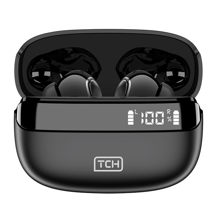هدفون بلوتوثی تی سی اچ مدل Black Blade L10 با نویز کنسلینگ میکروفون (ENC)، درگاه شارژ USB Type-C، مقاوم در برابر پاشش آب و عرق (IPX4)