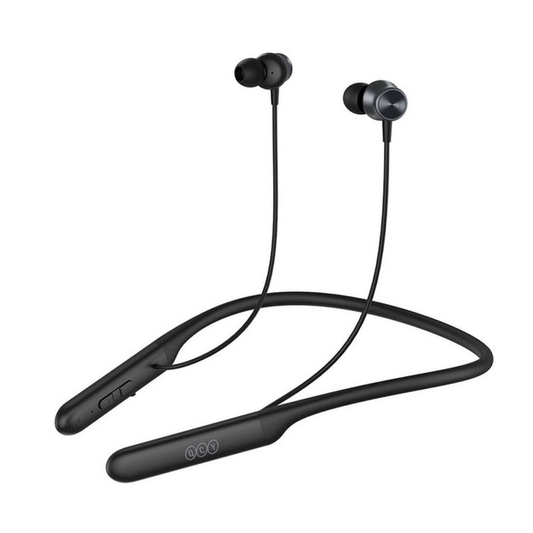 هدفون بلوتوثی گردنی QCY مدل C2 با قابلیت حذف نویز محیطی (ENC)، درگاه شارژ USB Type-C، با قابلیت شارژ سریع، مقاوم در برابر رطوبت و عرق (IPX4)