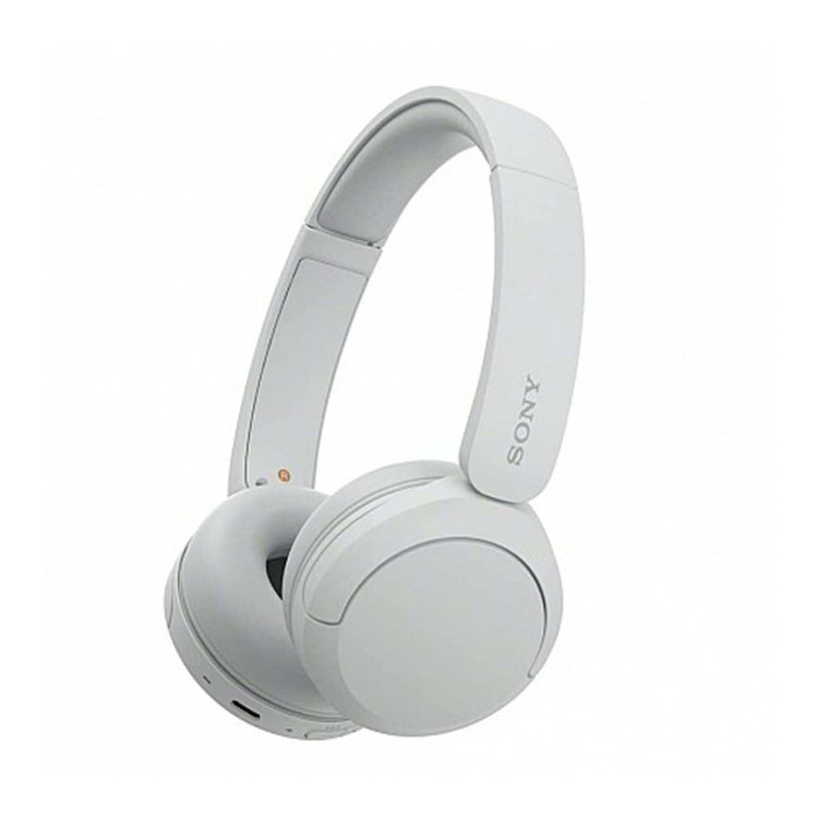 هدفون بلوتوثی سونی مدل WH-CH520 با نویز کنسلینگ فعال (ANC)، درگاه شارژ USB Type-C، دارای پشتیبانی از دستیار صوتی Google Assistant و Siri، طراحی چرخشی برای حمل و نگهداری آسان