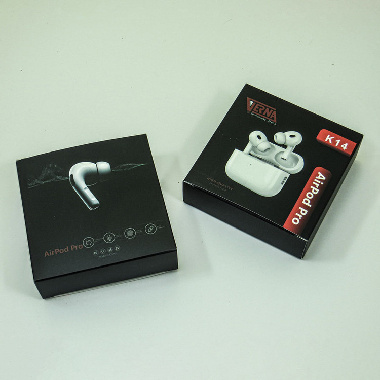 هدفون بلوتوثی ورنا مدل Airpods Pro K14 بدون قابلیت نویز کنسلینگ، درگاه شارژ لایتنینگ
