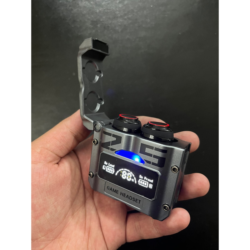 هدفون بلوتوثی دامیکس مدل M25-game بدون قابلیت نویز کنسلینگ، درگاه شارژ USB Type-C، امکان استفاده به صورت پاور بانک مقاوم در برابر آب