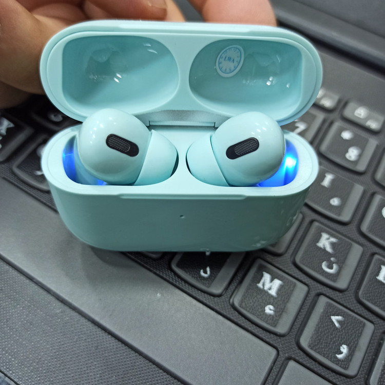 هدفون بلوتوثی مدل AirPods Pro بدون نویز کنسلینگ، درگاه شارژ لایتنینگ، پشتیبانی از فرمان لمسی