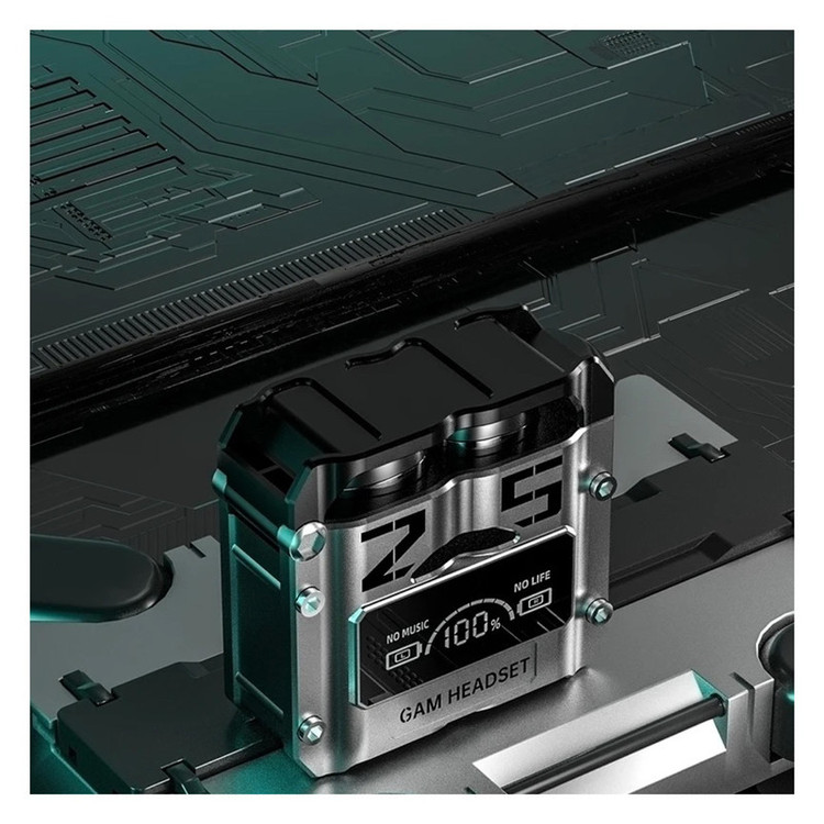 هدفون بلوتوثی دامیکس مدل M25 ENC بدون قابلیت نویز کنسلینگ، درگاه شارژ USB Type-C، دارای میکروفون داخلی، قابلیت استفاده به عنوان پاوربانک، دارای لامپ RGB، نمایشگر LED، دارای صفحه نمایش روی محفظه شارژ، مقاوم در برابر آب