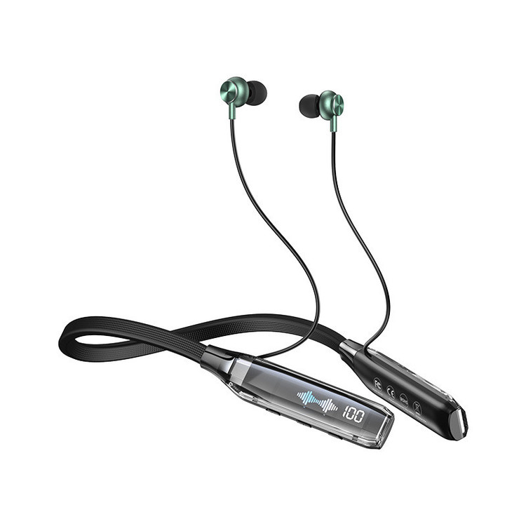 هدفون بلوتوثی گردنی ریمکس مدل RB-S20 با حذف نویز HD، درگاه شارژ USB Type-C، با قابلیت اتصال به چند دستگاه، طراحی ارگونومیک، مقاوم در برابر رطوبت و عرق