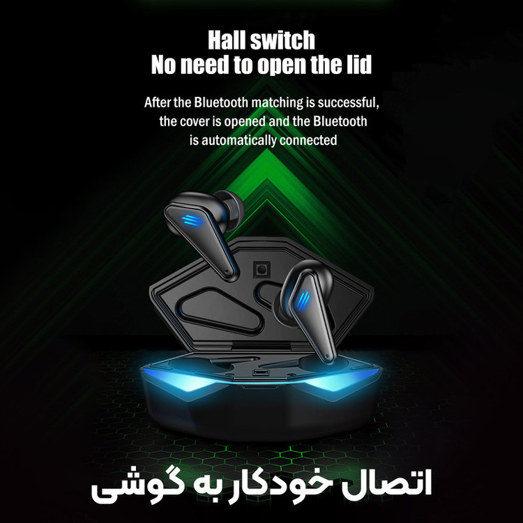هدفون بلوتوثی مدل K77 بدون قابلیت نویز کنسلینگ، درگاه شارژ USB Type-C، دارای تاخیر بسیار پایین، مقاوم در برابر گرد و غبار
