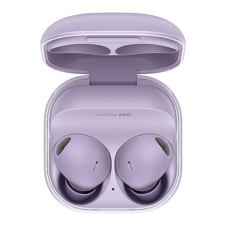هدفون بلوتوثی سامسونگ مدل Galaxy Buds2 Pro با نویز کنسلینگ فعال (ANC)، درگاه شارژ USB Type-C، دارای میکروفون سهگانه، مقاوم در برابر رطوبت و عرق، مجهز به سنسور شتابسنج و مقاومت در برابر آب IPX7