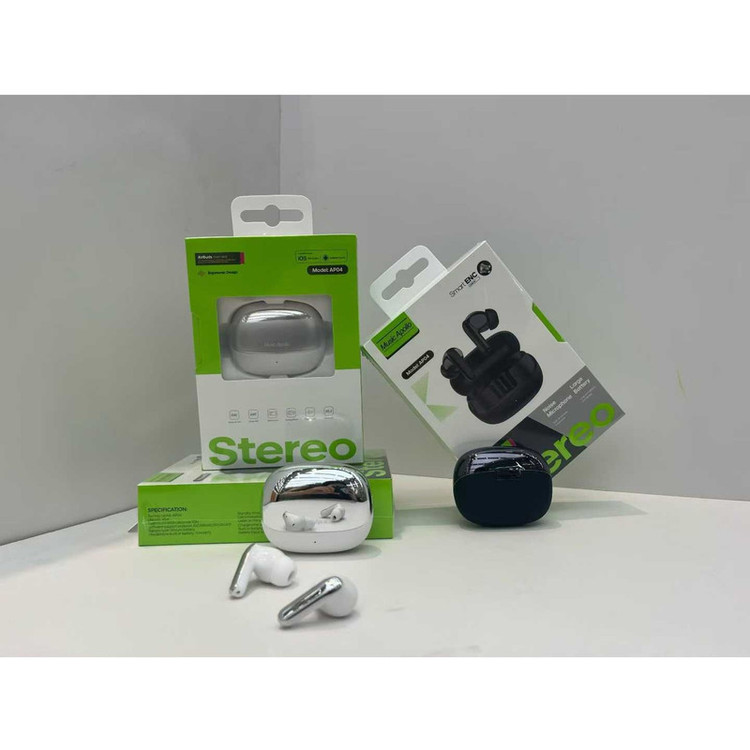 هدفون بلوتوثی موزیک آپولو مدل TWS-EARBUDS AP04