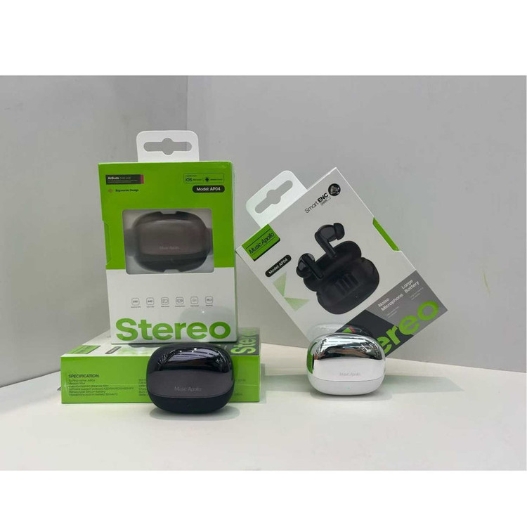 هدفون بلوتوثی موزیک آپولو مدل TWS-EARBUDS AP04