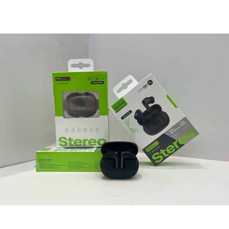هدفون بلوتوثی موزیک آپولو مدل TWS-EARBUDS AP04