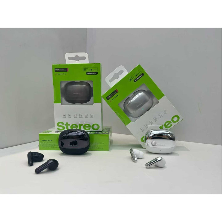 هدفون بلوتوثی موزیک آپولو مدل TWS-EARBUDS AP04