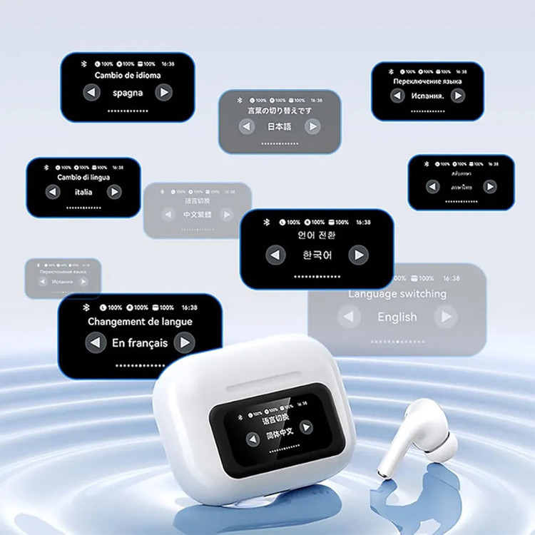 هدفون بلوتوثی مدل Airpods Pro 2 Touch Screen ANC/ENC