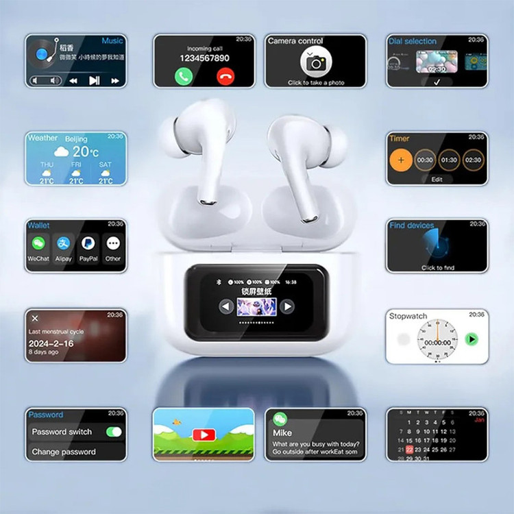 هدفون بلوتوثی مدل Airpods Pro 2 Touch Screen ANC/ENC