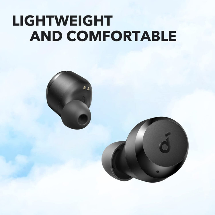 هدفون بلوتوثی انکر مدل Soundcore A20i، درگاه شارژ USB Type-C، مقاوم در برابر پاشش مستقیم آب و عرق