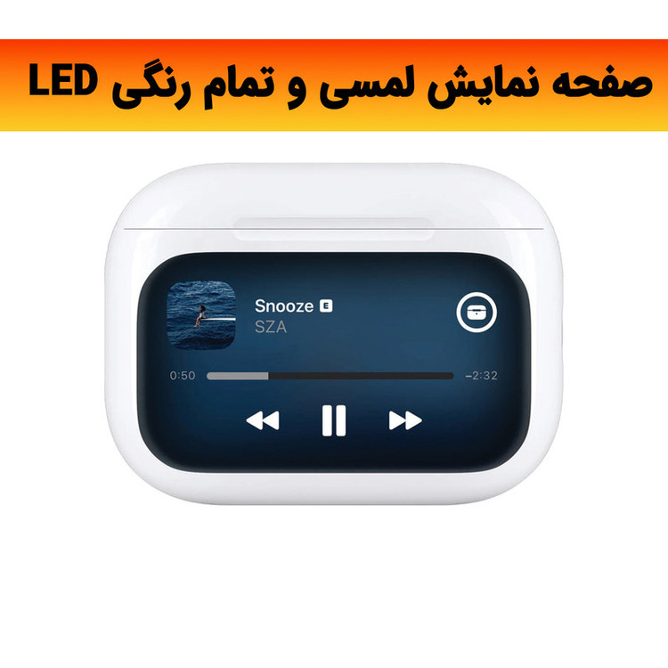 هدفون بلوتوثی لوکسار مدل A9 Pro دارای نویز کنسلینگ فعال (ANC) و نویز کنسلینگ میکروفون (ENC)، درگاه شارژ USB Type-C دارای نمایشگر روی صفحه محفظه شارژ، مقاوم در برابر رطوبت و عرق