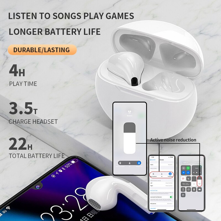 هندزفری بلوتوثی مدل Airpods pro 6 ORIG
