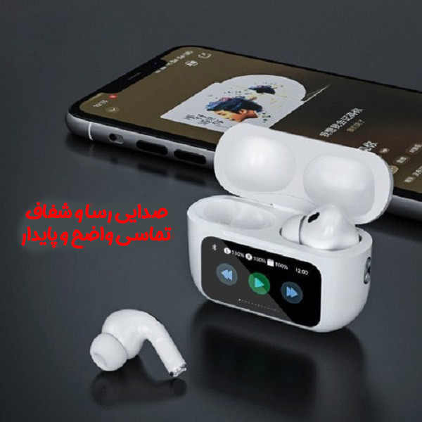هدفون بلوتوثی ریمکس مدل CozyPods W30N دارای نویز کنسلینگ فعال (ANC)، درگاه شارژ USB Type-C، دارای نمایشگر روی صفحه محفظه شارژ