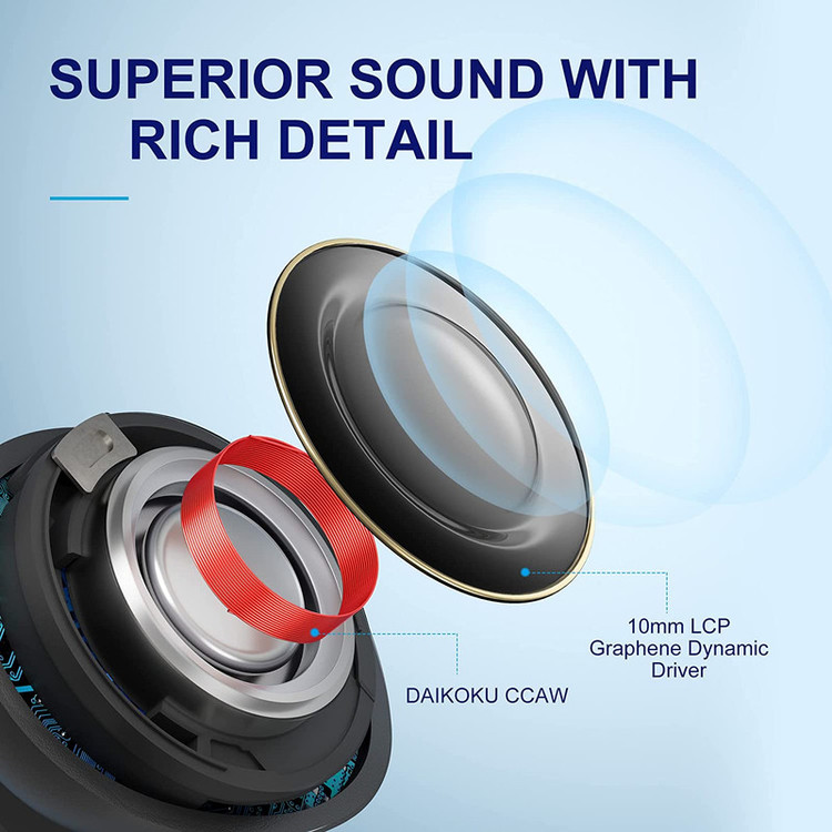 هدفون بلوتوثی کیو سی وای مدل Melobuds ANC HT05 با نویز کنسلینگ فعال (ANC)، درگاه شارژ USB Type-C، پشتیبانی از شارژ سریع، تکنولوژی حذف باد، مقاوم در برابر رطوبت و عرق