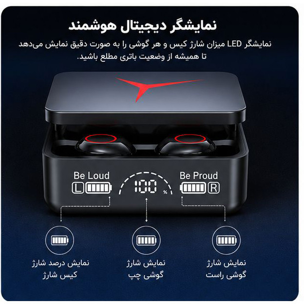 هدفون بلوتوثی گیمینگ مدل Tws