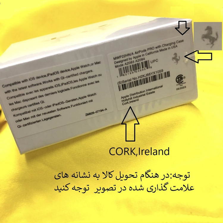 هدفون بلوتوثی مدل AirPodS Pro with charging