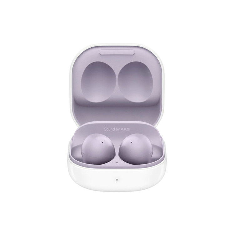 هدفون بلوتوثی سامسونگ مدل Galaxy Buds 2 با نویز کنسلینگ فعال (ANC)، درگاه شارژ USB Type-C، دارای میکروفون داخلی و دو میکروفون خارجی، مقاوم در برابر رطوبت و عرق