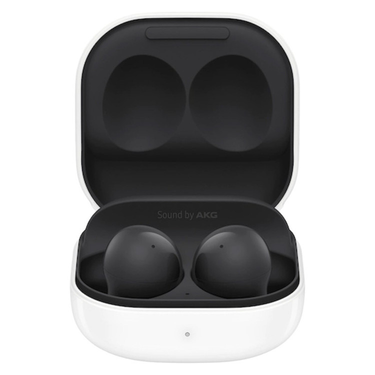 هدفون بلوتوثی سامسونگ مدل Galaxy Buds 2 با نویز کنسلینگ فعال (ANC)، درگاه شارژ USB Type-C، دارای میکروفون داخلی و دو میکروفون خارجی، مقاوم در برابر رطوبت و عرق