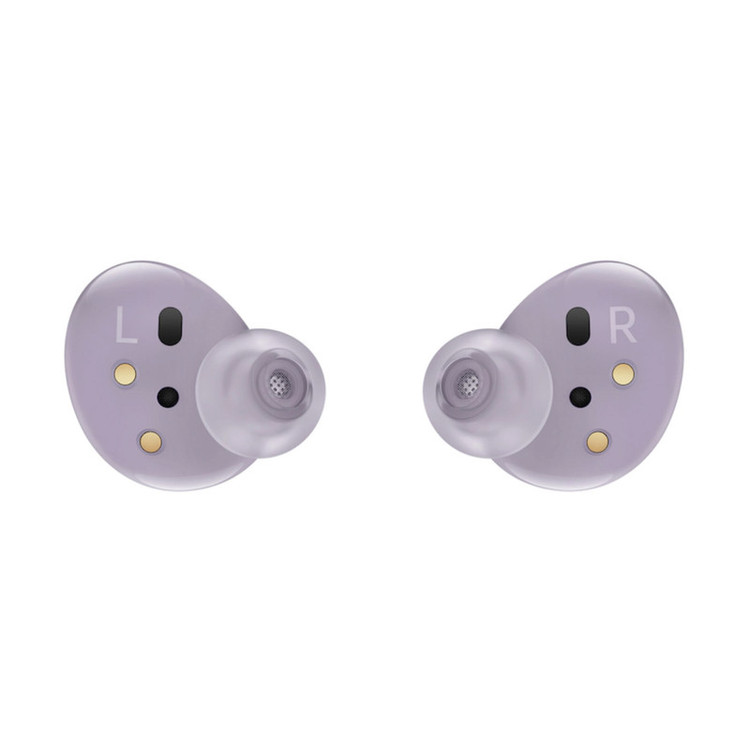 هدفون بلوتوثی سامسونگ مدل Galaxy Buds 2 با نویز کنسلینگ فعال (ANC)، درگاه شارژ USB Type-C، دارای میکروفون داخلی و دو میکروفون خارجی، مقاوم در برابر رطوبت و عرق