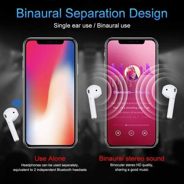 هدست بلوتوثی تی دبلیو اس مدل I12 - RB