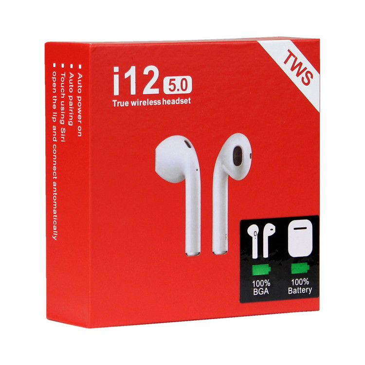هدست بلوتوثی تی دبلیو اس مدل I12 - RB