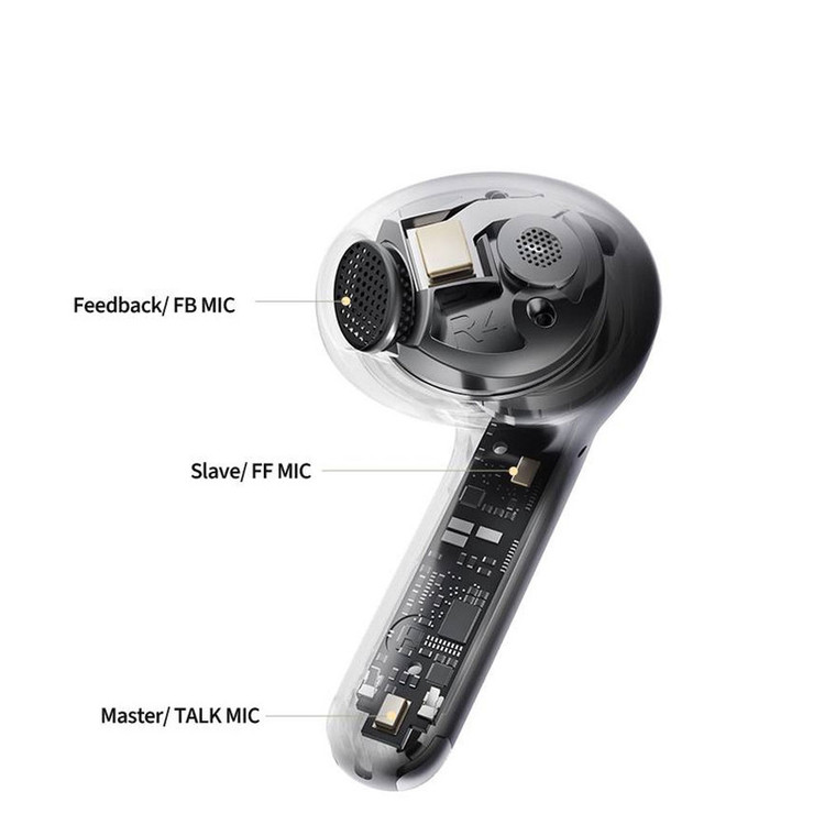 هدفون بلوتوثی کیو سی وای مدل +AilyBuds Pro با نویز کنسلینگ میکروفون (ENC)، درگاه شارژ USB Type-C، دارای نشانگر روی محفظه شارژ، مقاوم در برابر رطوبت و عرق