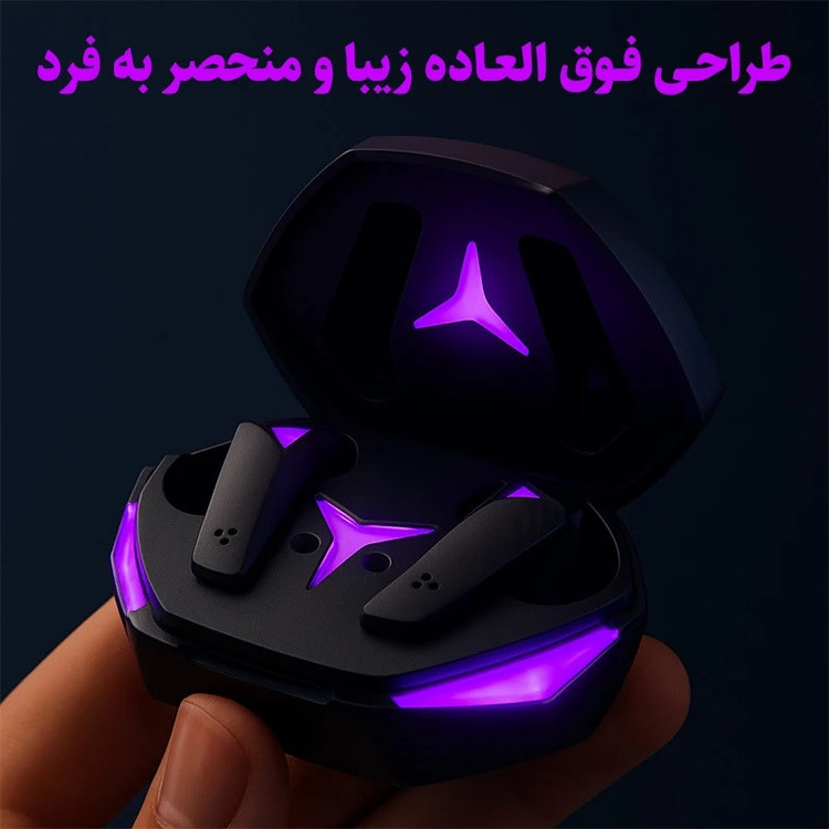 هدفون بلوتوثی موزیک آپولو مدل DX-EARBUDS C22