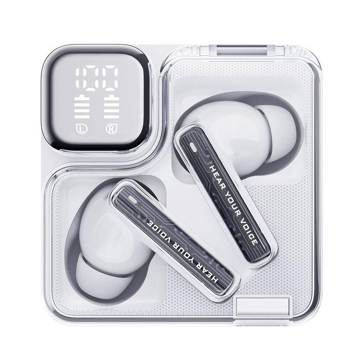هدفون بلوتوثی کیو سی وای مدل MeloBuds Neo بدون قابلیت نویز کنسلینگ، درگاه شارژ USB Type-C، مقاوم در برابر رطوبت و عرق با استاندارد IPX5