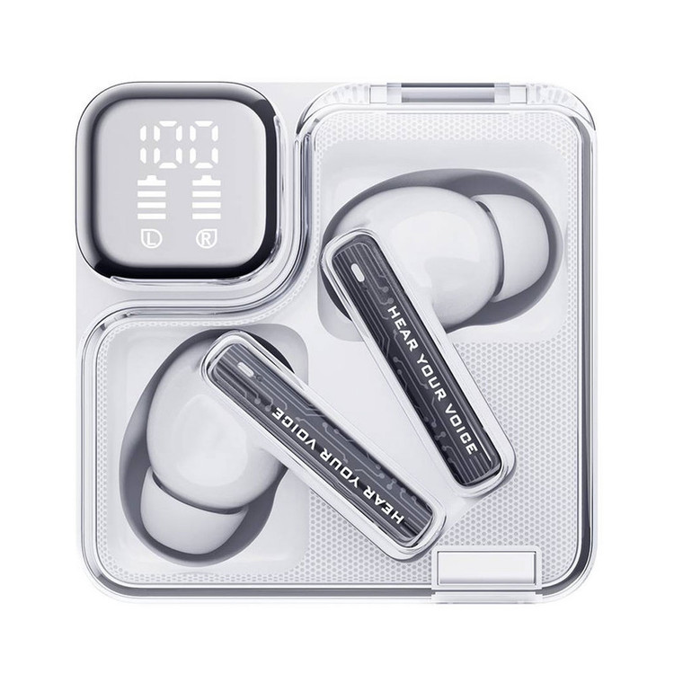 هدفون بلوتوثی کیو سی وای مدل MeloBuds Neo بدون قابلیت نویز کنسلینگ، درگاه شارژ USB Type-C، مقاوم در برابر رطوبت و عرق با استاندارد IPX5