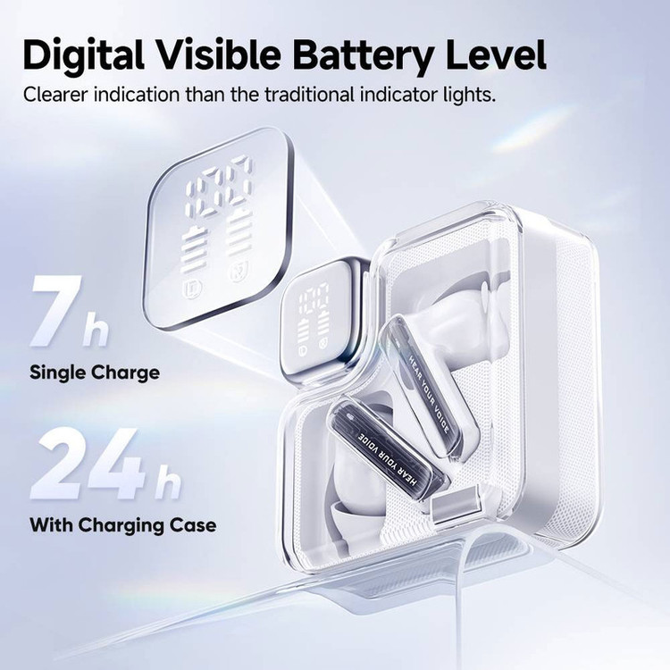 هدفون بلوتوثی کیو سی وای مدل MeloBuds Neo بدون قابلیت نویز کنسلینگ، درگاه شارژ USB Type-C، مقاوم در برابر رطوبت و عرق با استاندارد IPX5