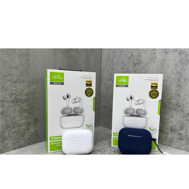 هدفون بلوتوثی موزیک آپولو مدل TWS-K8 ANC PRO3