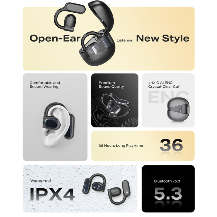 هدفون بلوتوثی اینفینیکس مدل XBuds 3 Loop