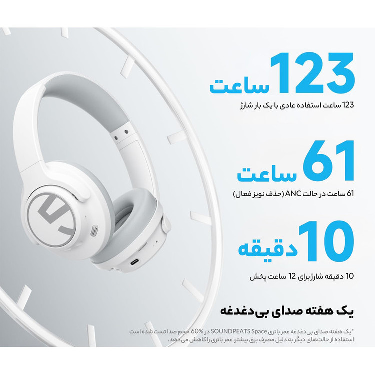هدفون بلوتوثی ساندپیتز مدل NAS SPACE