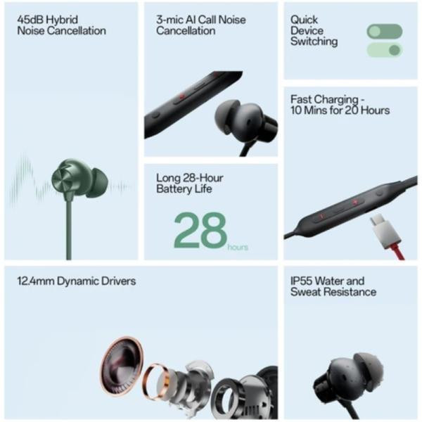 هدفون بلوتوثی وان پلاس مدل JNB Z2 ANC MULTIPOINT BLUTOOTH