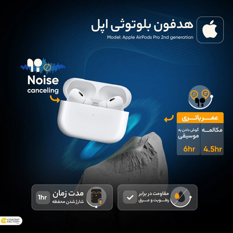 هدفون بلوتوثی مدل AirPods Pro 2nd Generation 2023