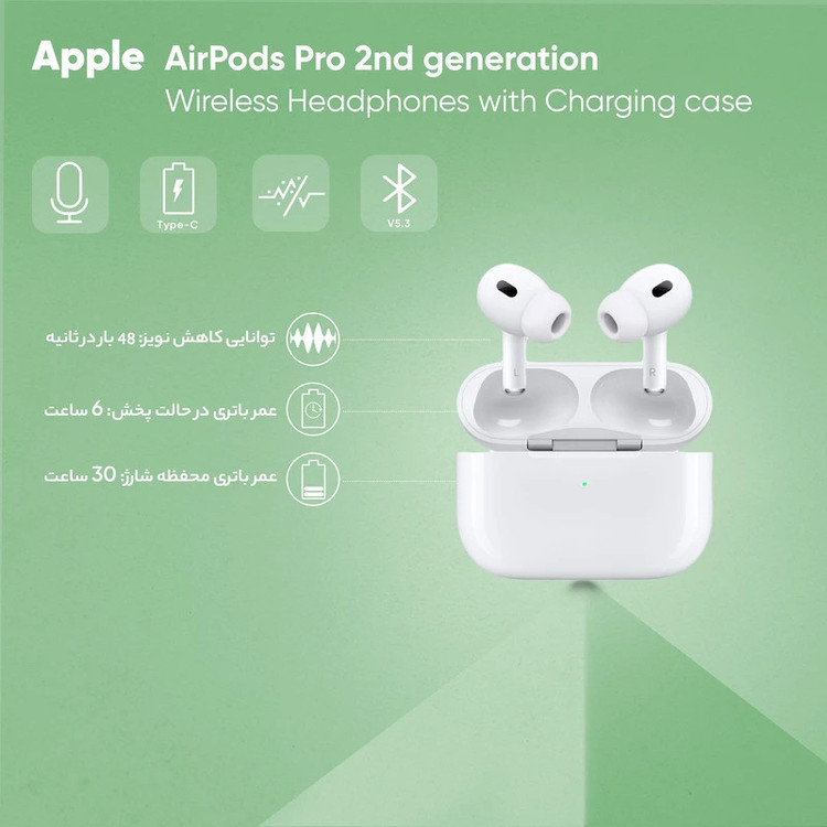 هدفون بلوتوثی مدل AirPods Pro 2nd Generation 2023