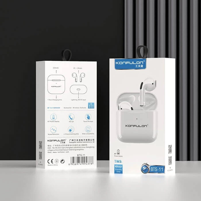 هدفون بلوتوثی کانفلون مدل 2 knf tws bts-11 noiscancelling ا1