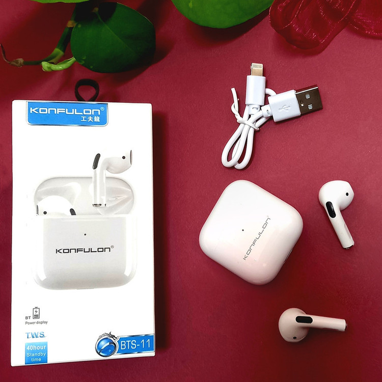 هدفون بلوتوثی کانفلون مدل 2 knf tws bts-11 noiscancelling ا1