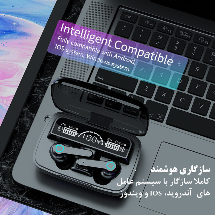 هدست بلوتوثی مدل airpod - M19 -V5.3