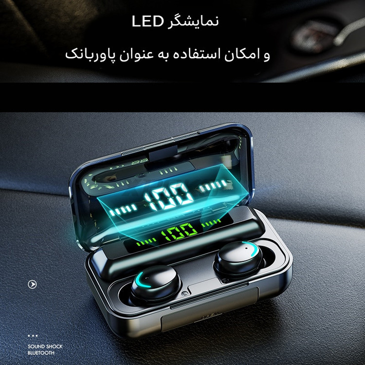 هدفون بلوتوثی مدل LED Screen-9