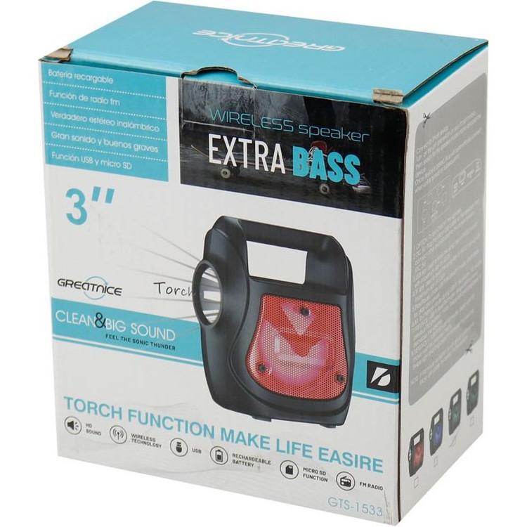 اسپیکر بلوتوثی قابل حمل گریت نایس مدل GTS-1533