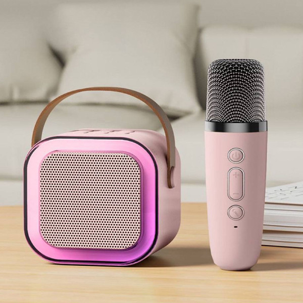 اسپیکر بلوتوثی قابل حمل مدل KARAOKE به همراه میکروفن