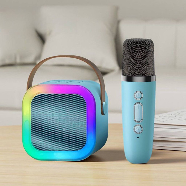 اسپیکر بلوتوثی قابل حمل مدل KARAOKE به همراه میکروفن