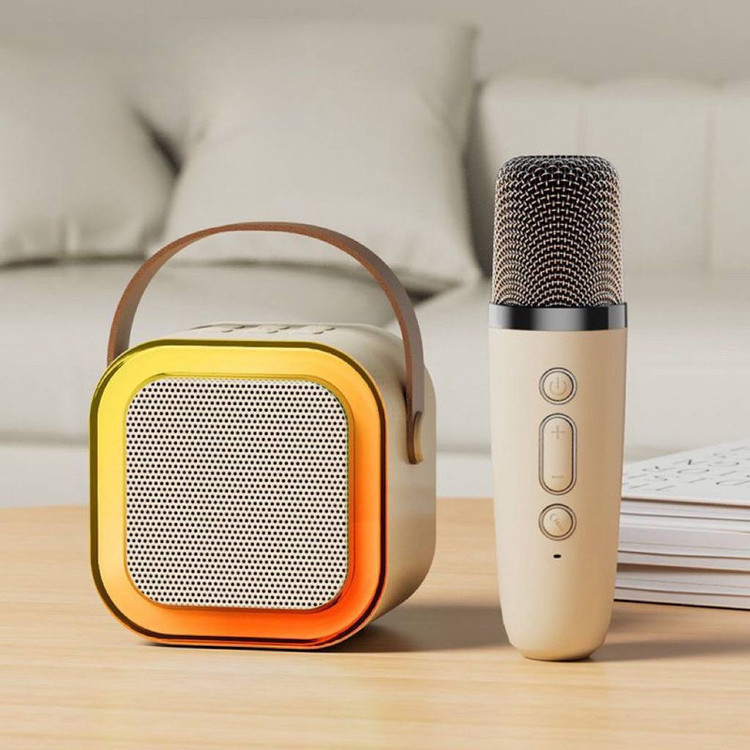 اسپیکر بلوتوثی قابل حمل مدل KARAOKE به همراه میکروفن